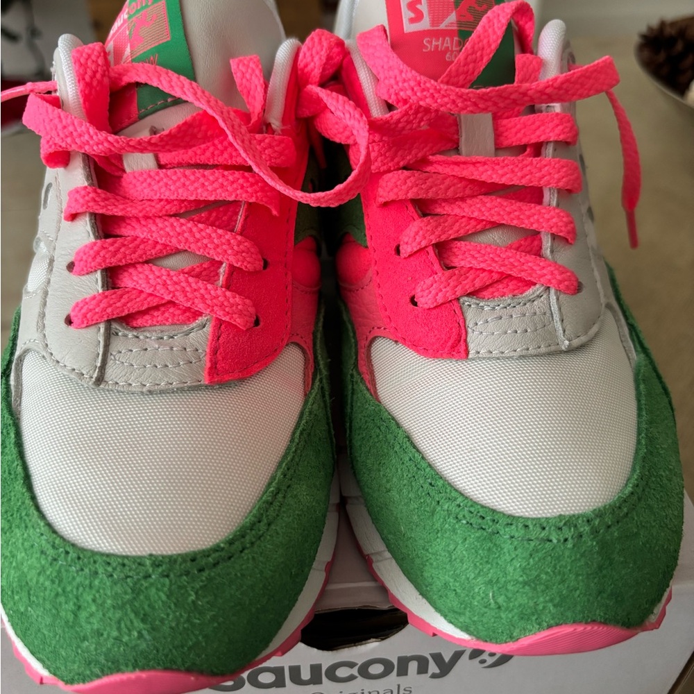 Saucony Green and Pink Athletic Shoes